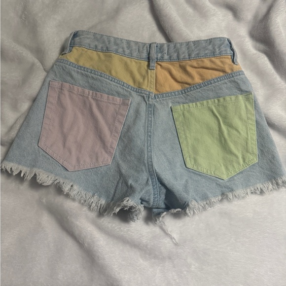 PacSun Rainbow Festival High Rise Shorts ASO Sarah Cameron - Picture 2 of 7